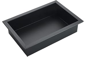 SANGOGO Niche de douche encastrée en inox 304 noir - (31.5cm×20cm×8cm)