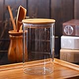 Avora Kitchenware Glass Container - 1050 Ml, 2 Pieces, Transparent