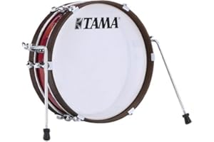 TAMA Club Jam Pancake - Bombo para tortitas (18 x 4 pulgadas, en rojo quemado, con hardware cromado) (LJKB18H3-BRM)