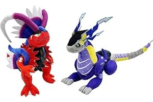 MezHi Koraidon And Miraidon Plush,Adventure Game Figure Doll, Soft Cartoon Stuffed Plushies, Sheep Toys For Kids Fans Birthday Gift Party Favors-2pc