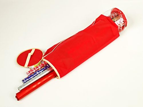 Storeasy ® Red Christmas &amp; Birthday Wrapping Paper Storage Organiser Bag Case