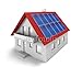 Produktbild Alu-Dibond-Bild 20 x 20 cm: "Modellhaus mit Solaranlage", Bild auf Alu-Dibond
