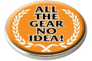 ASBRI GOLF ALL THE GEAR NO IDEA GOLF BALL MARKER.