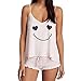 Tenflyer Nightwear Comfort Lingerie Cute Printed Pattern Nightwear Pajamas Sleepwear Top + Underpants