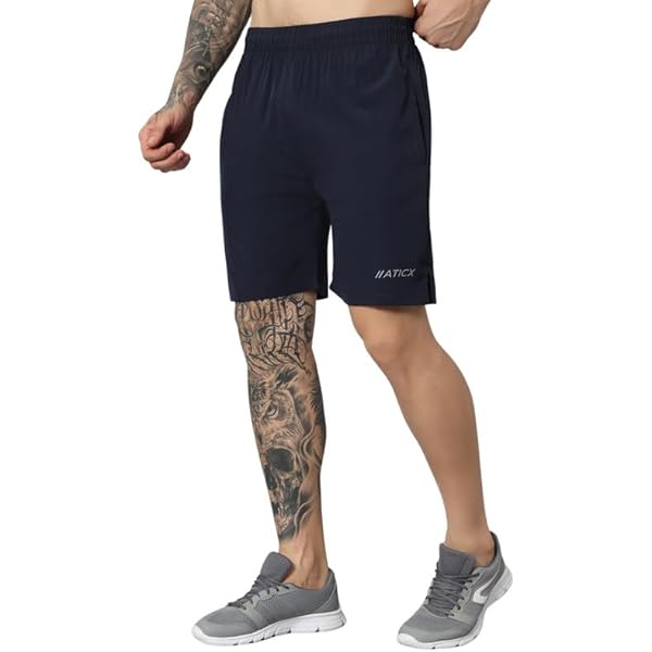 Create Shorts - Regular Stretch Fit - Navy Blue (Navy, XL (Waist