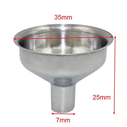 Bluelans® Trichter Edelstahl 7mm für Flachmann Schnapsflasche Einfülltrichter - 2