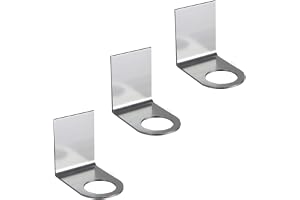 Aieraczy 3 stycken tvåldispenserhållare, 27 mm schampohållare, väggschampohållare, tvåldispenserhållare, silver rostfritt stå