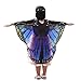 Produktbild VEMOW Neue Mode Cosplay Kostüm Kind Kinder Flügel Jungen Mädchen Böhmischen Schmetterling Print Schal Pashmina Karneval Kostüm Zubehör(Dunkelblau, 140 * 100CM)