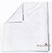 Quilt with Embroidered Heart / Duvet Filling Suitable for Crib / Pram - WHITE