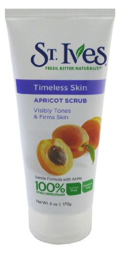 St Ives Apricot Scrub Tones & Firms Timeless Skin 6Oz -175 ml (3-Pack)