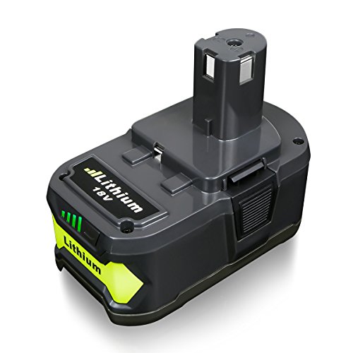 FLAGPOWER P108 18V 4.0Ah Akku für Ryobi ONE+ P108 P107 P122 P104 P105 P102 P103 Li-ion Ersatzakku Werkzeug Batterie