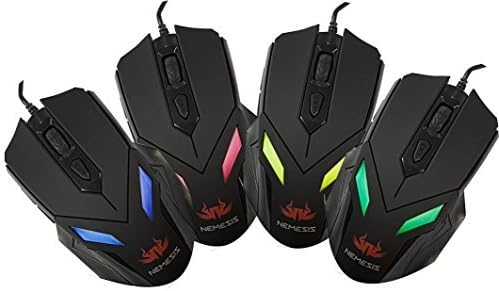 Nemesis Zark wired gaming mouse with LED light - The Must Have and Must Use for Gamers