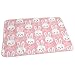 Produktbild Baby Reusable Diaper Changing Pad - Bunnies On Pink (sleepy Bunny)_925 Portable Waterproof Urine Mat ((27.5 x 19.7 Inch), 70 x 50 cm)