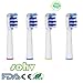 Produktbild Sohv® Aufsteckbürsten. Oral B TriZone (EB30-4) Ersatz. Voll Kompatibel zu den folgenden elektrischen Zahnbürstenmodellen von Oral-B: Vitality Precision Clean, Vitality Floss Action, Vitality Sensitive, Vitality Pro White, Vitality Dual Clean, Vitality White and Clean, Professional Care, Triumph, Advance Power, TriZone und Smart Series,4 stk (1x4)