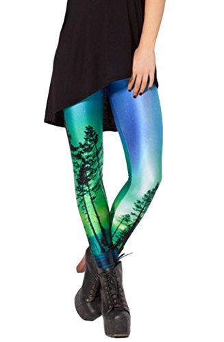 Molly Damen Einhorn Und Regenbogen-Muster Leggings