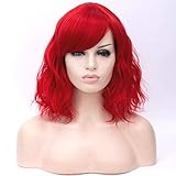 ▲ ATAYOU Damen Perücke ist sehr dick, hält die Locken gut, es fühlt sich an und sieht aus wie echtes Haar und es ist überschaubar, streichelbar, und wirklich eine schöne Farbe. Das Innere ist mit 100% atmungsaktivem Rosennetz verwendet, können Sie es als verwenden tägliche Perücke.