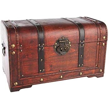 Brynnberg Schatztruhe groß mit Schloss 28x20x20cm Koffertruhe Holztruhe
