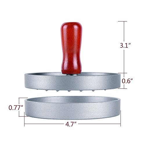 Ohuhu® Hamburgerpressen Burgerpresse Bürgerpresse- Gute Qualität und sicheres Material, perfecter Küchehelfer (Hamburgerpressen) - 4