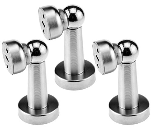 3Stk magnetische Türfeststeller Türstopper-Fang aus Edelstahl