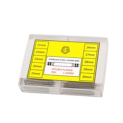 NICERIO 170 Stück 21-30mm Uhren Federsteg Pins Reparatur Uhrmacher für Uhrarmband