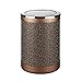 Produktbild GLL trash can TLS Edelstahl Shake Cover Mülleimer Leder Swing Mülleimer Hausmüllbehälter 10L Braun, Büro Hotel Wohnzimmer Sanitär Eimer