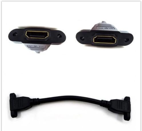 HDMI Female to Female Socket Panel Mount Adapter Extender Cable Lead HDTV