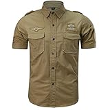 🔥💕👕👕Aus hochwertigen Materialien gefertigt, angenehm zu tragen, atmungsaktiv und schweißabsorbierend, können Sie Ihre Arbeit und Ihr Leben schöner gestalten.Tailliert geschnitten, Super Modern und Elegant.Militärindustrie Freizeithemd Militärindustrie Hemden Militärindustrie Hemd Tasche Hemden Tasche Hemd Tasche Kurzarmhemden Taste Hemden Taste Hemd Atmungsaktiv Hemden Atmungsaktiv Hemd Volltonfarbe Hemden Volltonfarbe Hemd Lose Hemden Lose Hemd Lose Kurzarmhemden Lose Kurzarmhemd.
