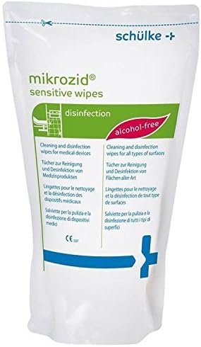 Schulke Mikrozid Alcohol Free Jumbo Refill Wipes - Pack of 200
