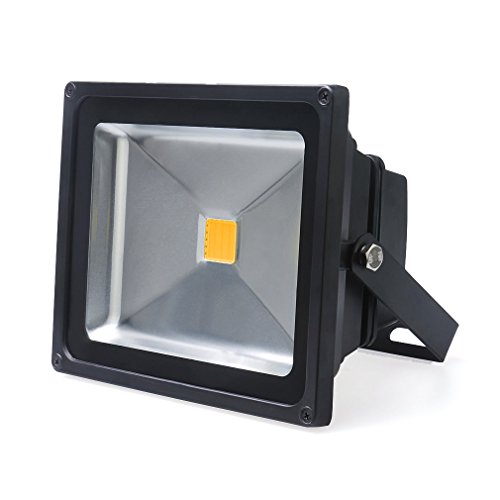 5er Auralum® 10 Jahren Garantie 20W LED Fluter Außenstrahler 1700Lumen 230V IP65 3000K Warmweiß, (Schwarz)