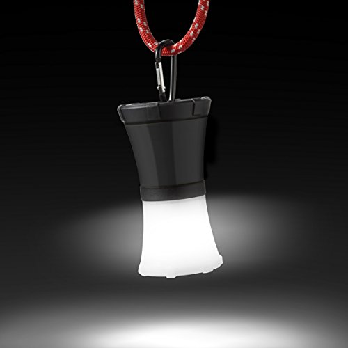 LiteXpress CAMP 51 Camping Laterne, schwimmfähig und wasserdicht bis 1 m IPX7, 1 Nichia Hochleistungs-LED, bis zu 200 Lumen ANSI FL1, Kunststoffgehäuse, schwarz LXL911001B - 2