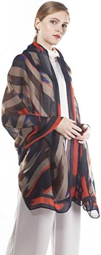 HSHIA Ladies Printed Scarf Soft and Lightweight Shawl Wrap Fashion Neck Scarf Easy Matching All Season Scarves
