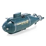 [Sicherheitsmaterial & LED-Lichter] - Dieses Mini-Tauchboot ist aus ABS-Kunststoff, das sicher und leicht ist. Es gibt 3 LED-Leuchten am U-Boot. Es macht viel Spaß für die Kinder, wenn sie das Boot betreiben, um Unterwasser-Erkundung zu machen.