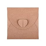 Größe 126 x 126 x 5 mm ewtshop® 50 x CD-Hüllen Kuverts, Umschläge, Geschenkverpackung, Foto-Aufbewahrung aus Kraftpapier auch für Scrapbooking