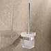 Produktbild Glasschale aus poliertem Edelstahl WC Bürste Wand montiert Platz WC Bürste Halter set