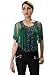 Matelco Green party wear cape poncho with heavy beads embroidery- free size RS.1299.00