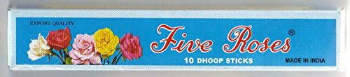 Catbrand Five Roses Floral Fragrance Incense (Pack of 12, 25g x 12)