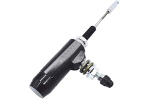 TOTMOX Pompa freno a frizione idraulica universale in lega di alluminio per veicolo fuoristrada ATV, pompa freno con leva del cilindro maestro della frizione idraulica CNC, nero