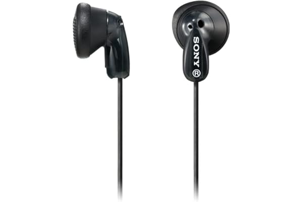 Sony MDRE9LPB - Auriculares de Botón, Color Negro, Intraurales, Alámbrico