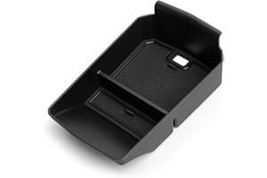 MEDZUK 【3 Farben】 Kompatibel mit Renault Austral E-Tech Hybrid 2022-2023 2024 Mittelkonsole Tray Armlehnen Organizer Aufbewahrungsbox Zubehör (Schwarz)