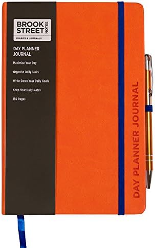 Day Planner Notebook - Hardback A5 (Bright Orange)