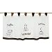 Produktbild Thinkbay Bestickte kleine Kaffee Vorhang Terri Garn 6 Grosse Gardine H60cm x B120cm