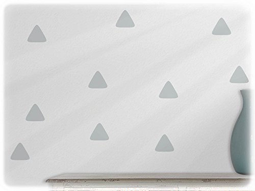 Preisvergleich Produktbild wandfabrik - Wandtattoo - 20 praktische Dreiecke in hellgrau
