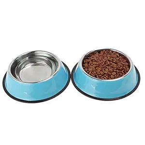 Whippy Stainless Steel Dog Bowl dog food bowl For Small/Medium/Large Pets (set of 2)