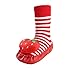 Moolecole Baby Boy Girl Toddlers Kids Indoor Slippers Shoe Socks Moccasins ANTI Skid Red Strawberry Cute Floor Stocking 16cm