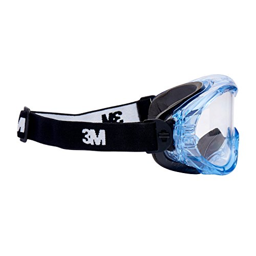 3M FheitF Fahrenheit Vollsichtbrille, AS, AF, PC, Schaumstoff, Indirekte Belüftung, Nylon Kopfband, Inklusive Mikrofaserbeutel, Klar - 3