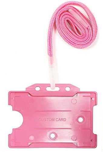 Customcard sistema de seguridad Lanyard con abierto cara tarjeta de identificaci n soporte Rosa reviews Customcard sistema de seguridad Lanyard con abierto cara tarjeta de identificaci n soporte Rosa
