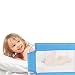 TecTake Bed guard toddler safety childs bedguard baby folding mesh rail 102cm blue