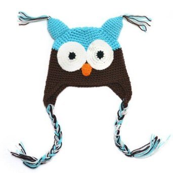 Owl Beanie Knitted Hat - For Baby & Toddler - Lovely and Cute - Multiple Colors (1#)