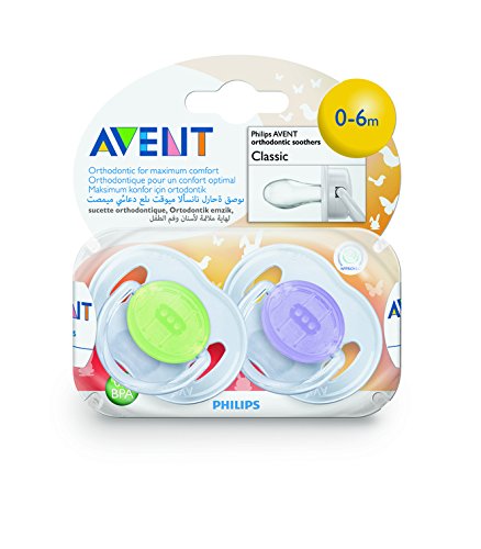 AVENT Schnuller durchsichtige Designs 0-6 M. 2 ST - 11