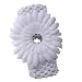 TOOGOO(R) White Gerbera Daisy Flower White Crochet Headband Gerber - girls child baby toddler apparel head hair band bow bows girl soft infant youth accessory